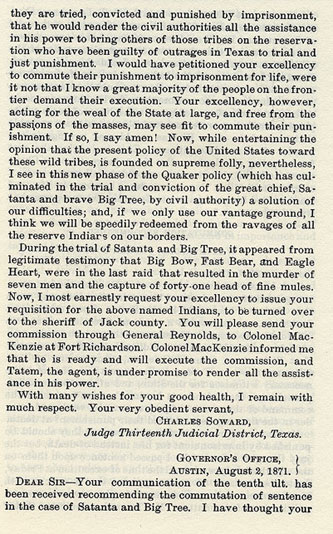 Satanta, Satank and Big Tree's Raid story from the book Indian Depredations in Texas by J. W. Wilbarger