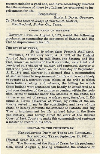 Satanta, Satank and Big Tree's Raid story from the book Indian Depredations in Texas by J. W. Wilbarger