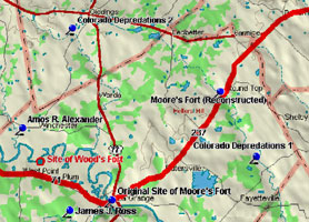 Moore's Fort Map
