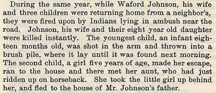 Waford Johnson story by Wilbarger