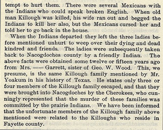 Massacre of Wood and the Killough Family